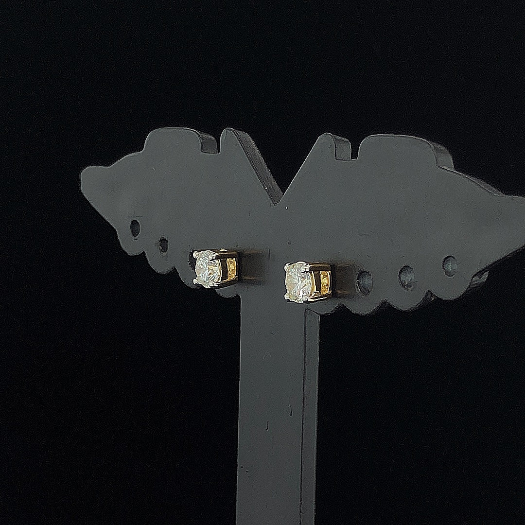 0.25cts Classic Solitaire Earrings