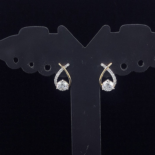 Classic Designer Round Diamond Earring