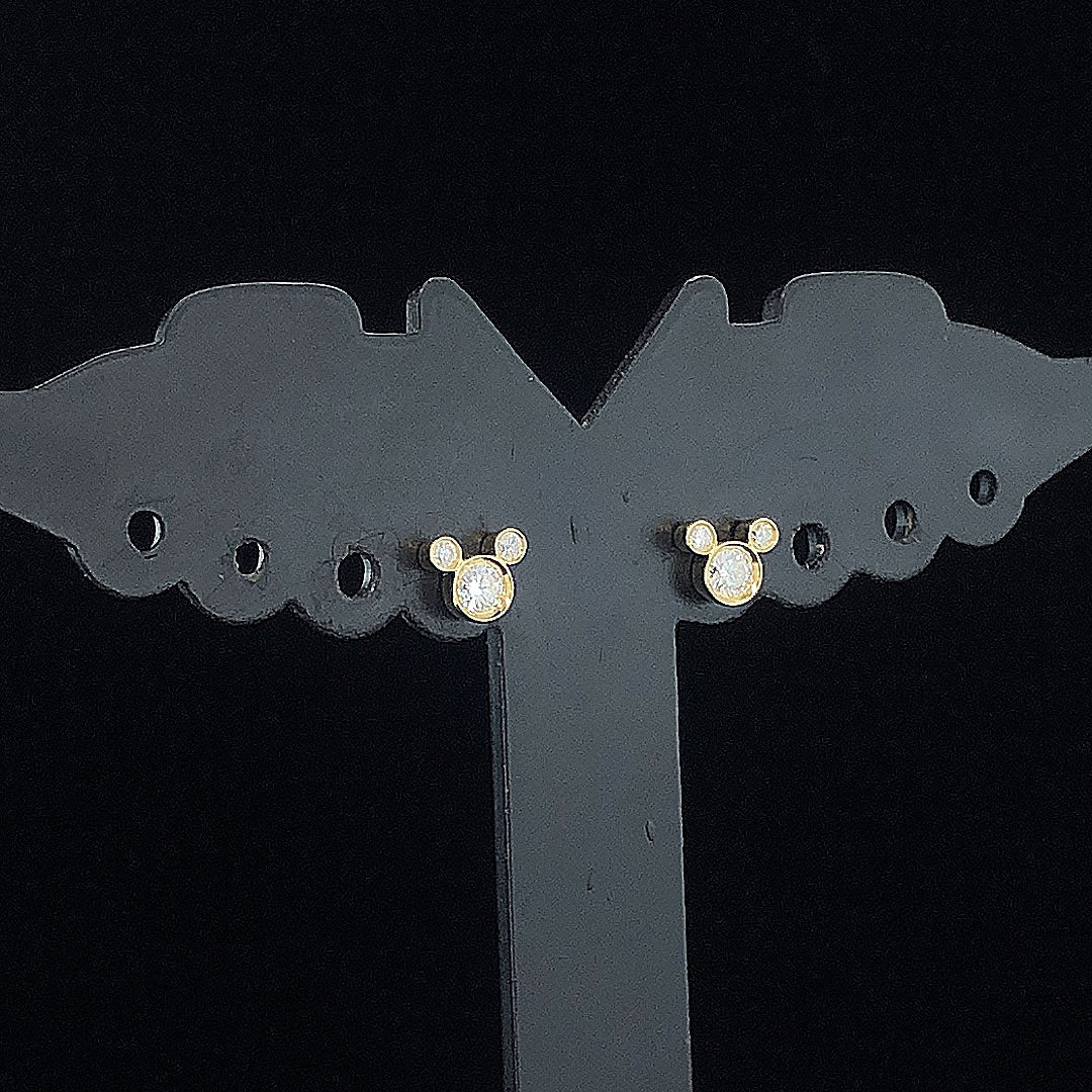Minimal Micky Mouse shape Earrings