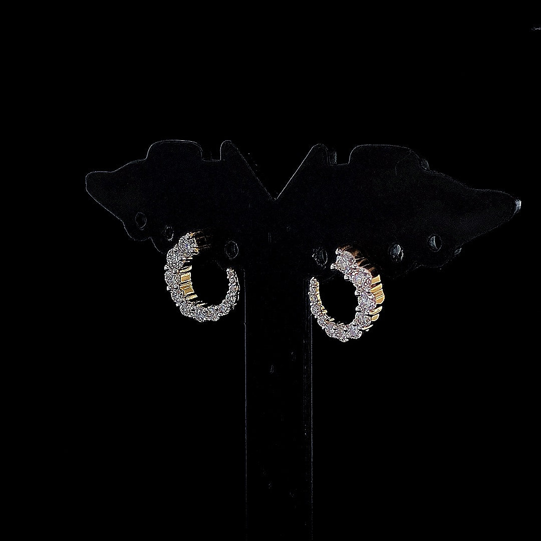 Designer Round Swirl Earring