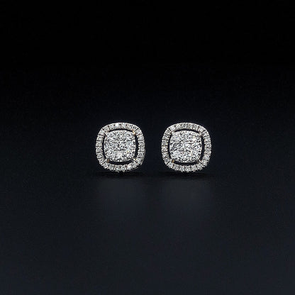 Designer Round Halo Earring