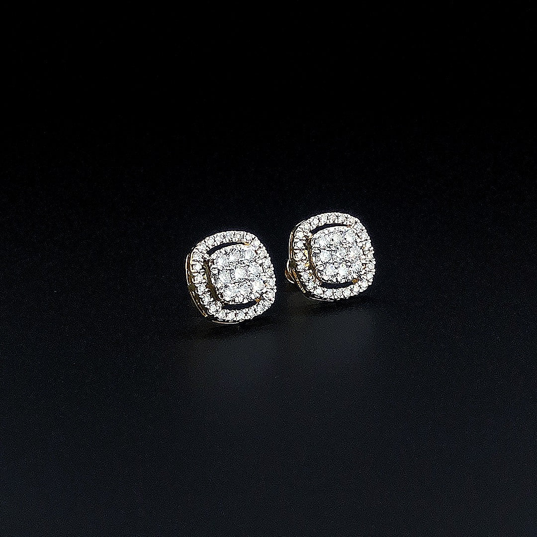 Designer Round Halo Earring