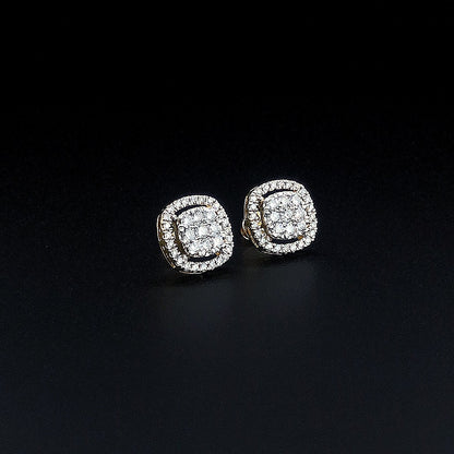 Designer Round Halo Earring
