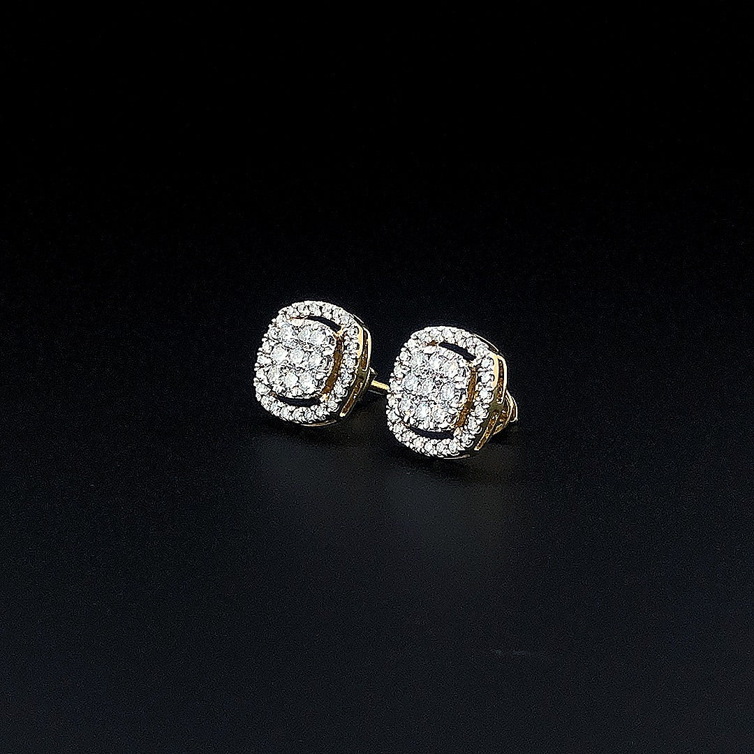 Designer Round Halo Earring