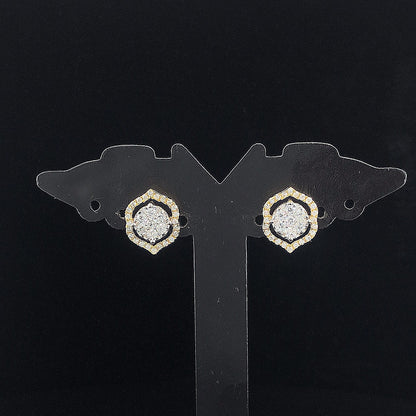 Designer Cluster Round Diamonds Earring