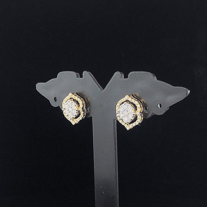Designer Cluster Round Diamonds Earring