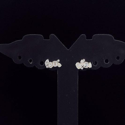 Designer Multi-Diamond Earring