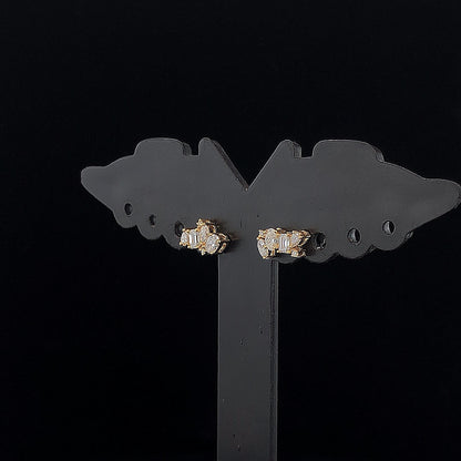 Fancy Small Multi-Diamond Earring