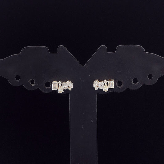 Fancy Multi Diamonds Earring