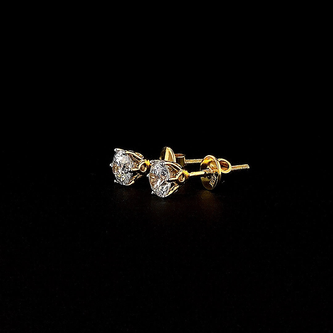 0.75cts Classic Round Earring