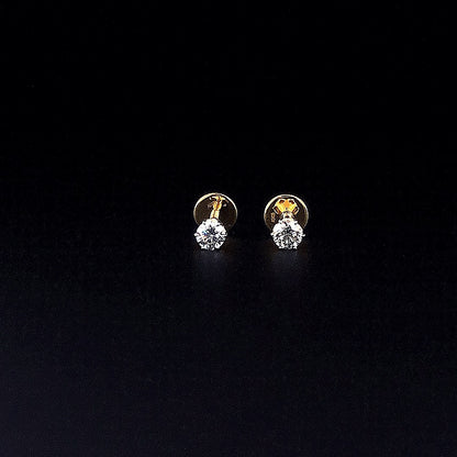 0.25cts Classic Solitaire Diamond Earring