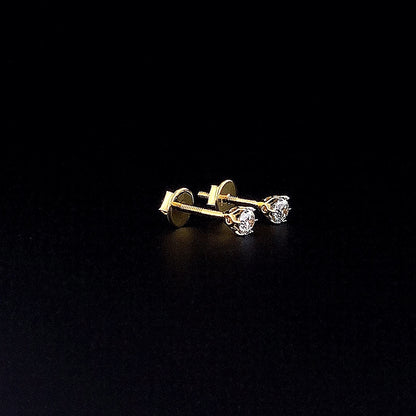 0.25cts Classic Solitaire Diamond Earring