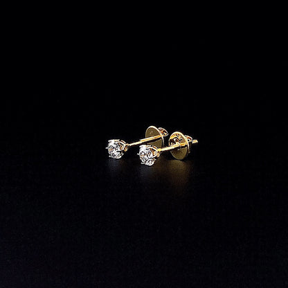 0.25cts Classic Solitaire Diamond Earring