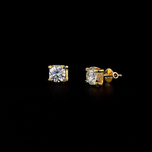Elegant 1.00cts Solitaire Diamond Earring