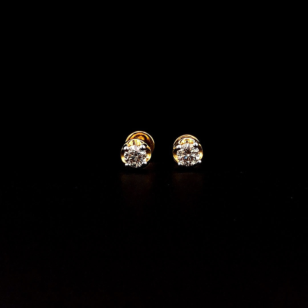 0.30cts Solitaire Diamond Earring