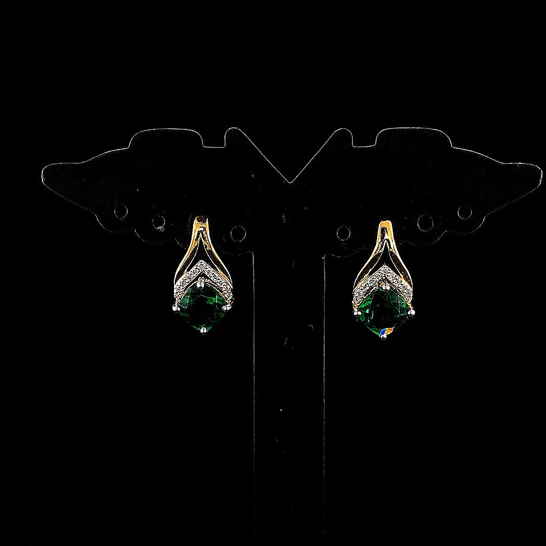 Designer Emerald Diamond Earring