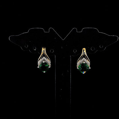 Designer Emerald Diamond Earring