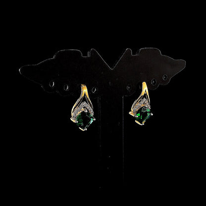 Designer Emerald Diamond Earring