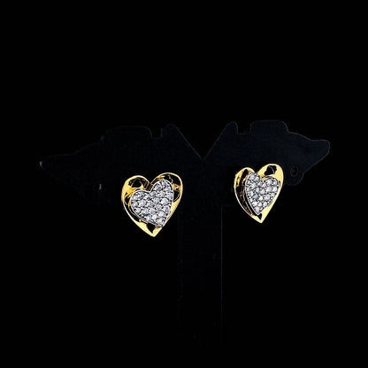 Classic Heart Cluster Diamond Earring