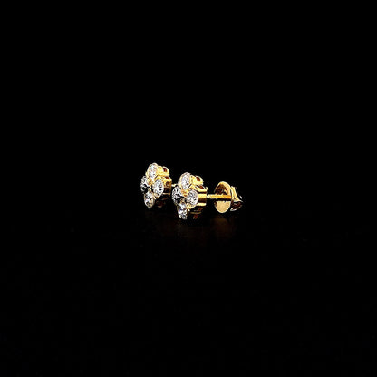 4Diamond Flower Earring