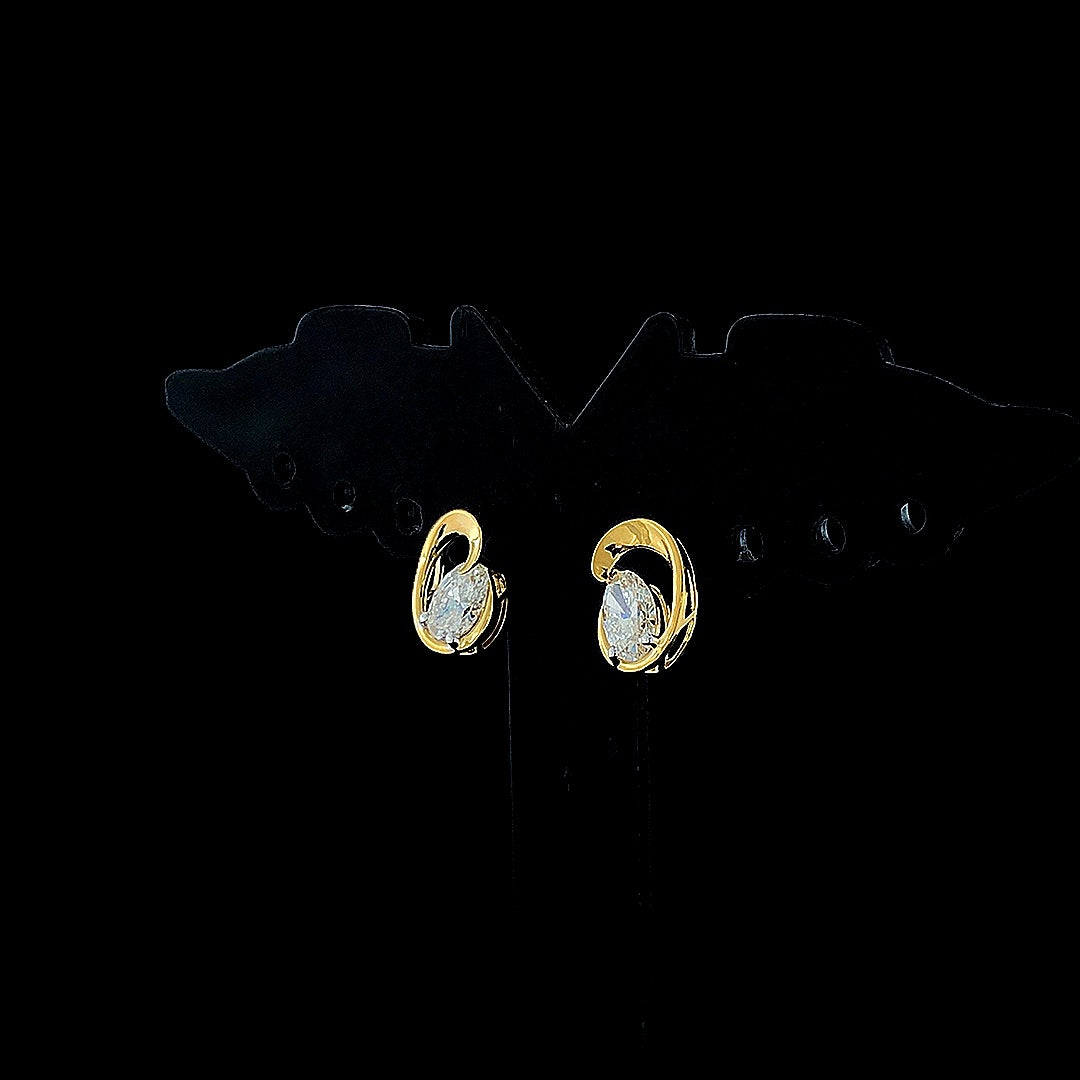 0.50cts Stylish Solitaire Earring