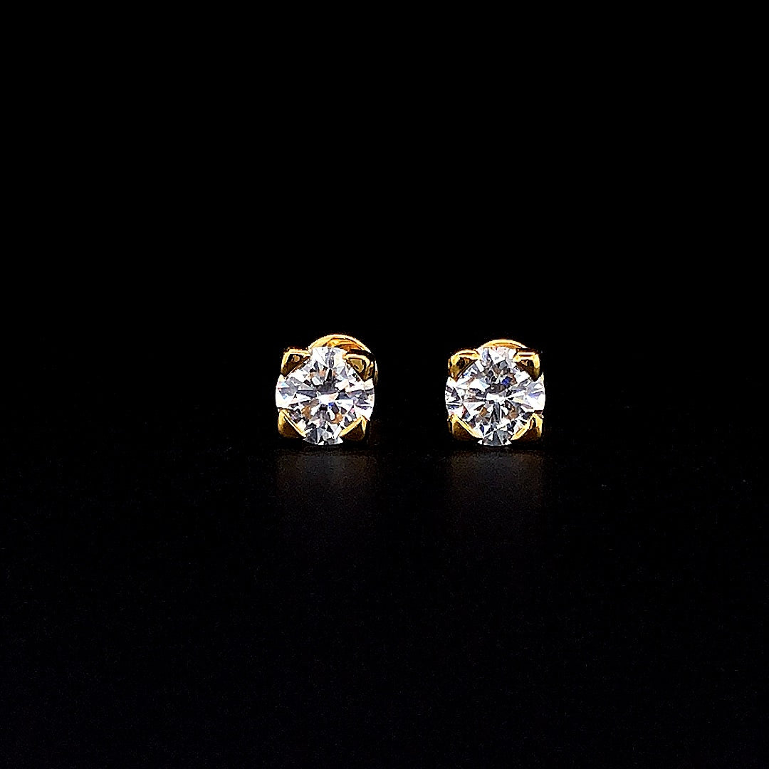 1.20cts Solitaire Diamond Earring