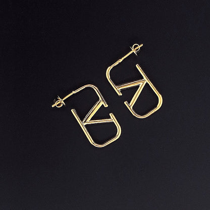 Designer V Earring