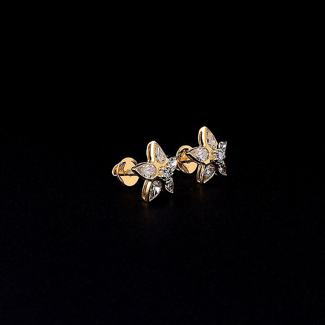 Star Diamond Earring