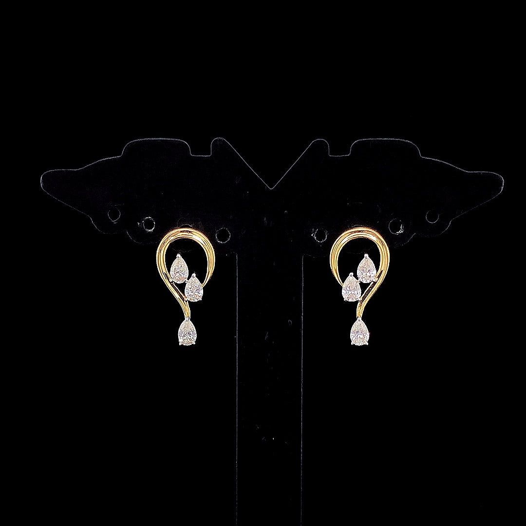 3 Pear Classic Earring
