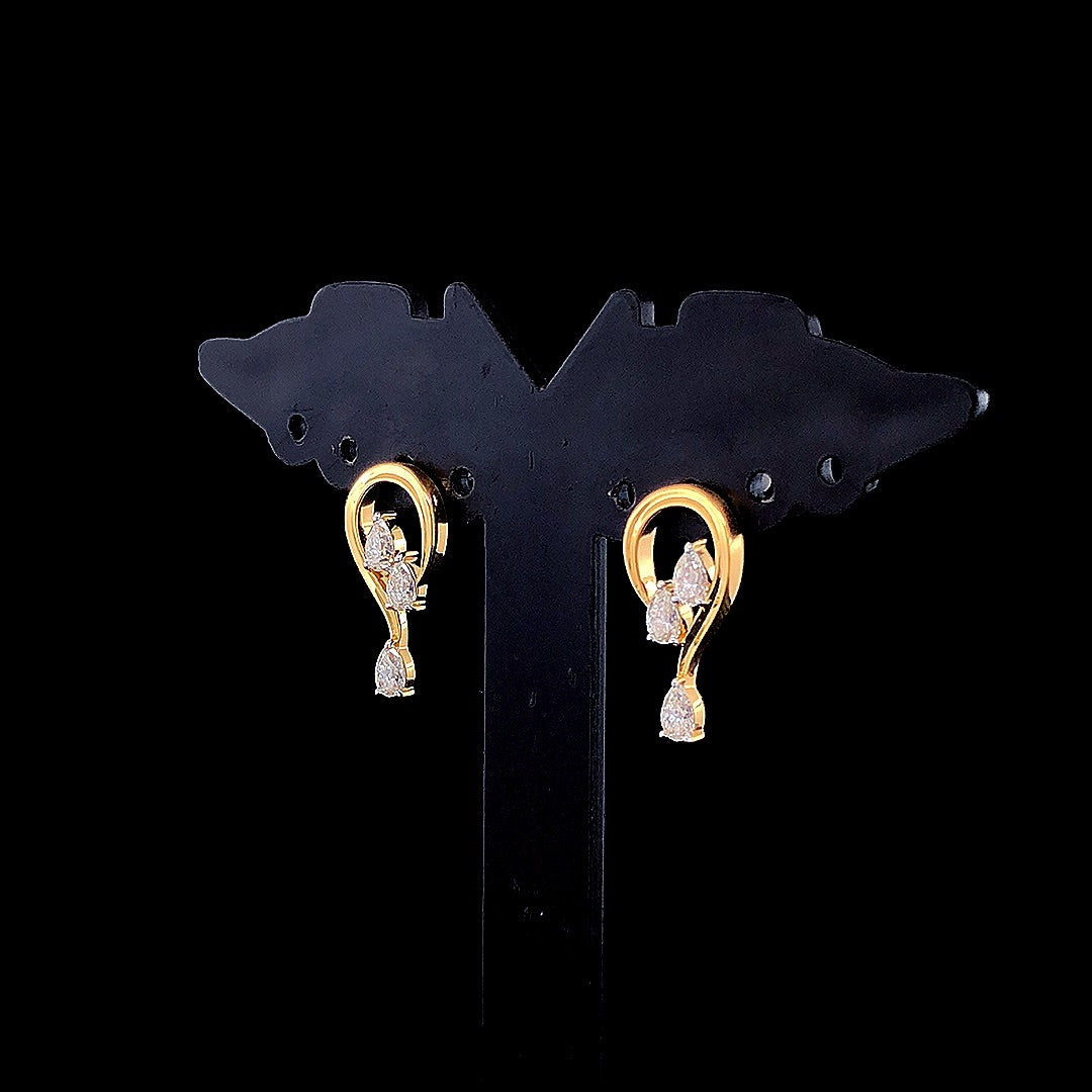 3 Pear Classic Earring