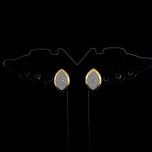Fancy Marquise & Round Cluster Earring