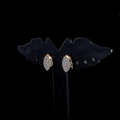 Fancy Marquise & Round Cluster Earring