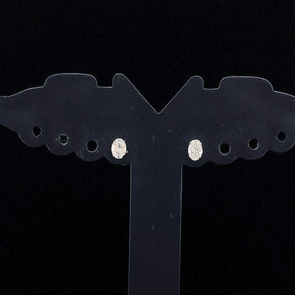 0.12cts Solitaire Oval Diamond Earring