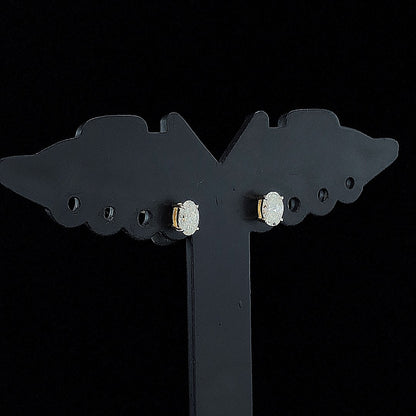 0.35cts Solitaire Oval Diamond Earring