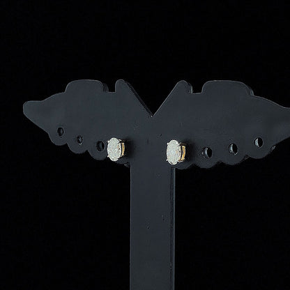 0.35cts Solitaire Oval Diamond Earring