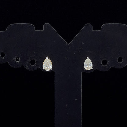 0.15cts Solitaire Pear Diamond Earring