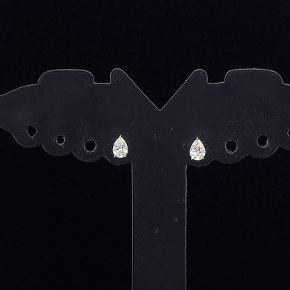 0.16cts Solitaire Pear Diamond Earring