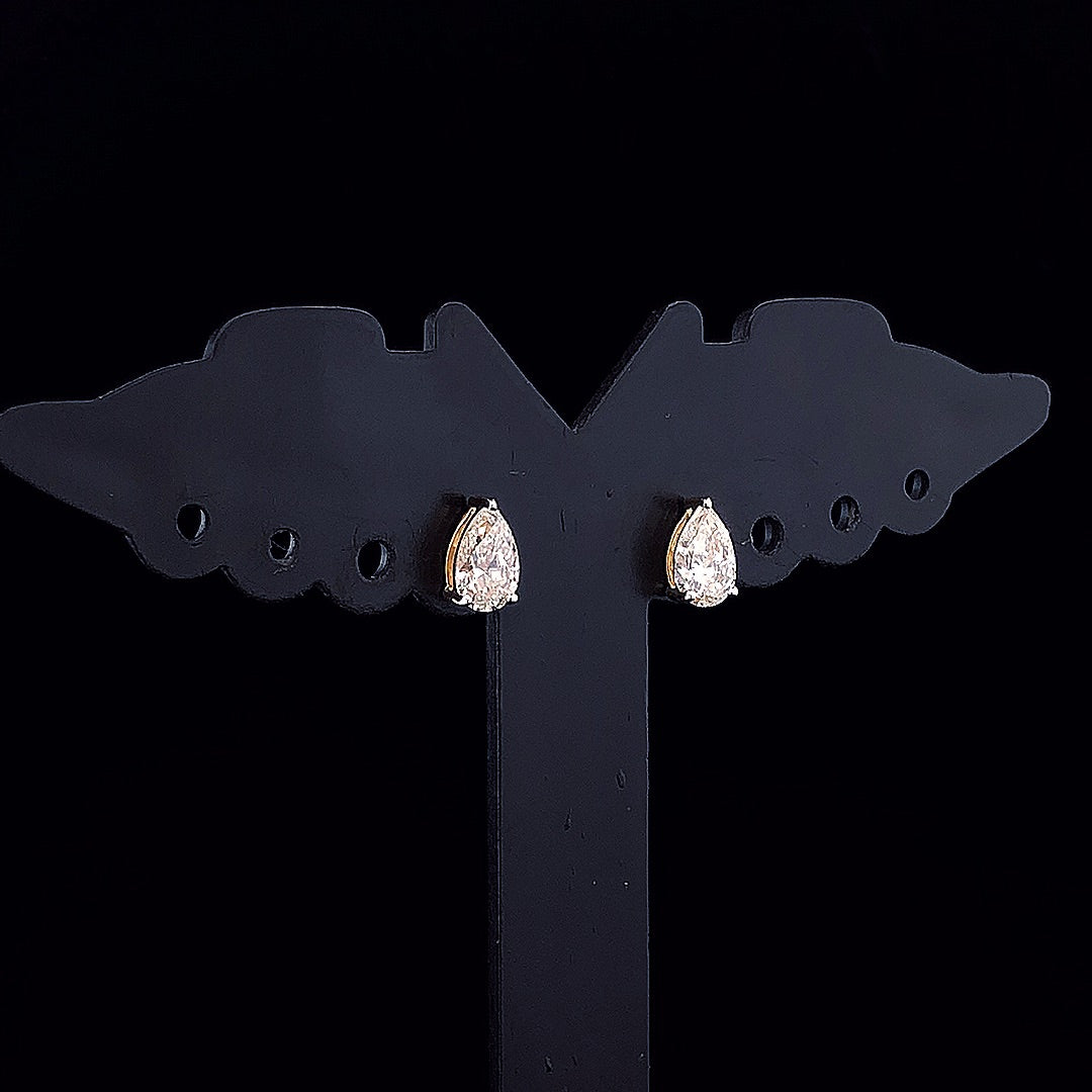 0.50cts Solitaire Pear Diamond Earring