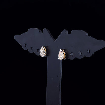0.50cts Solitaire Pear Diamond Earring