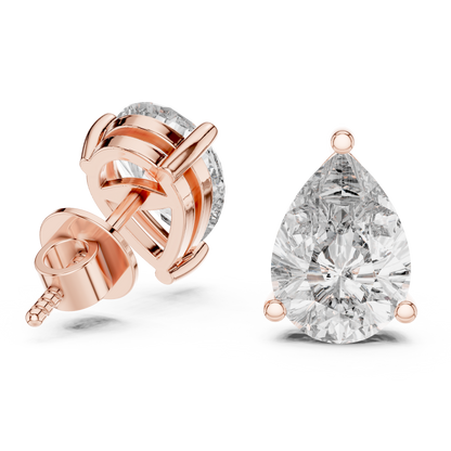 Seraphina Pear Cut Solitaire Studs