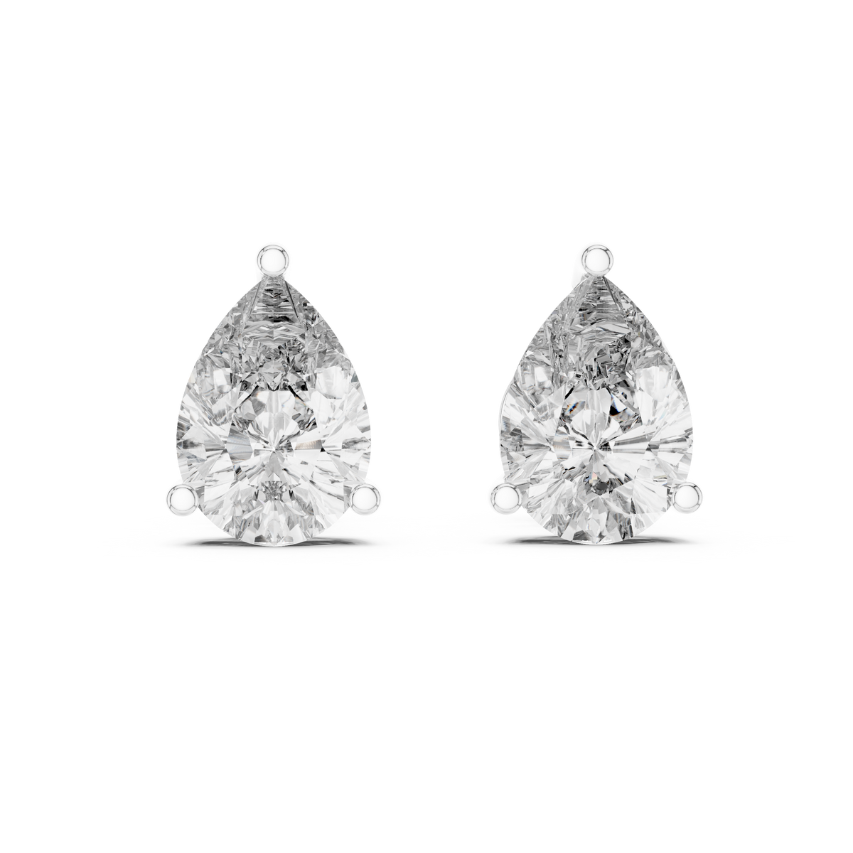 Seraphina Pear Cut Solitaire Studs