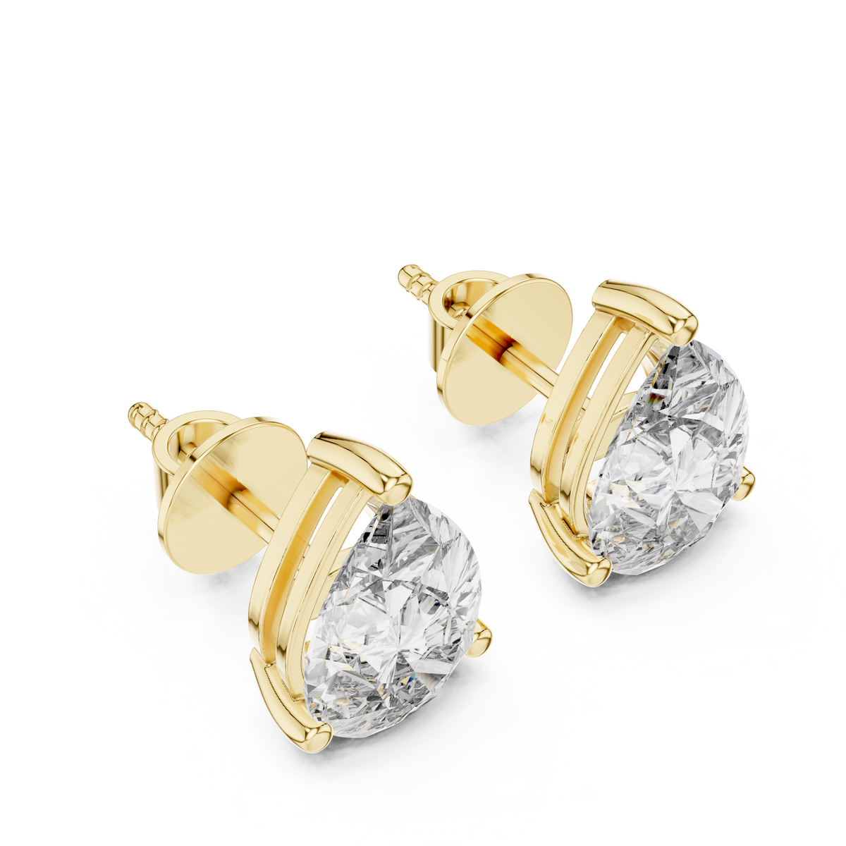 Seraphina Pear Cut Solitaire Studs