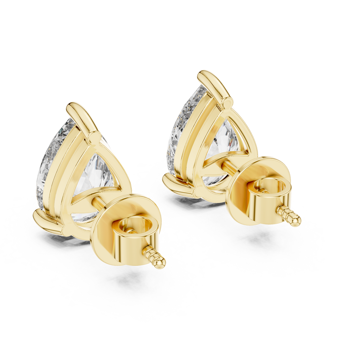 Seraphina Pear Cut Solitaire Studs