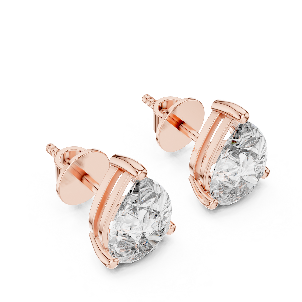 Seraphina Pear Cut Solitaire Studs