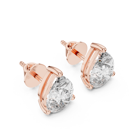 Seraphina Pear Cut Solitaire Studs