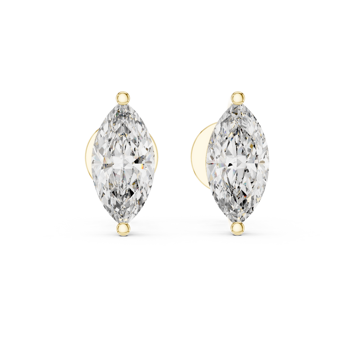 Celestia Marquise Cut Solitaire Studs