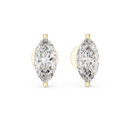 Celestia Marquise Cut Solitaire Studs