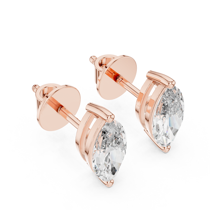 Celestia Marquise Cut Solitaire Studs