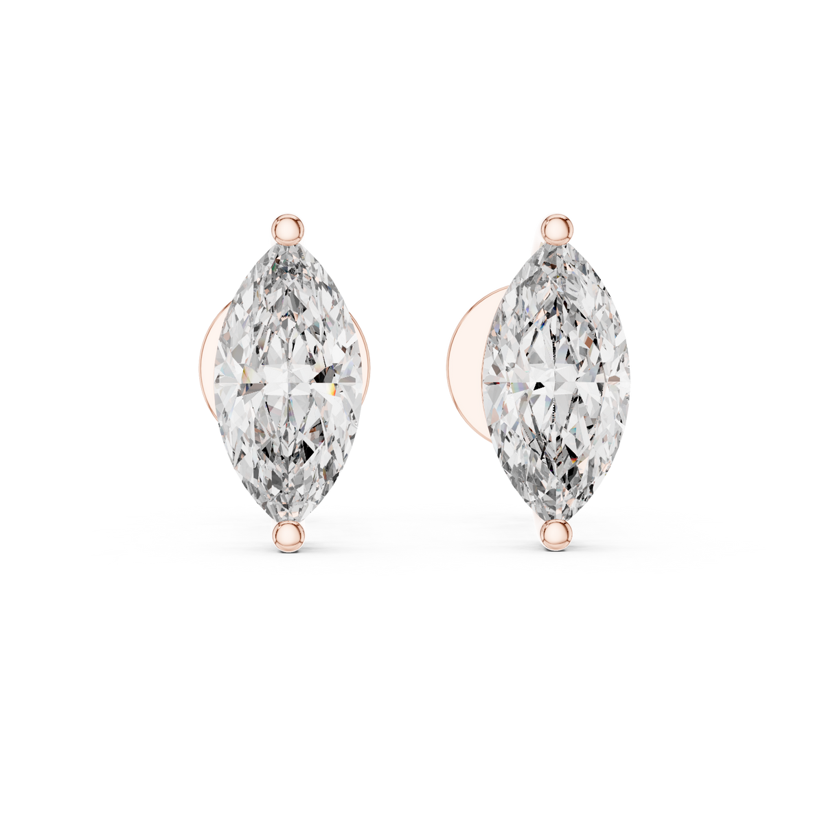 Celestia Marquise Cut Solitaire Studs