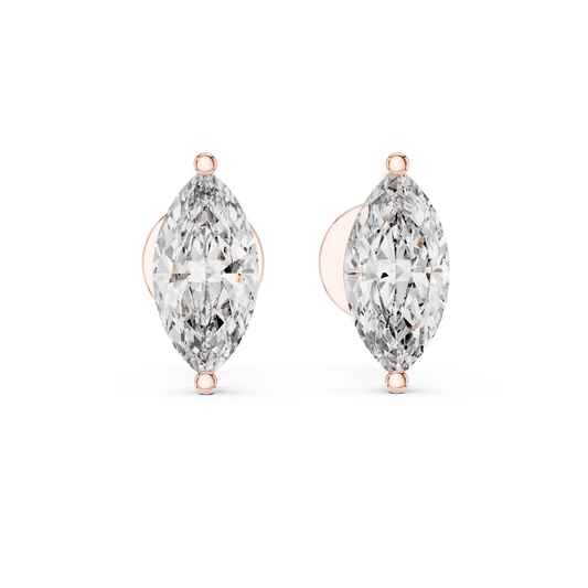 Celestia Marquise Cut Solitaire Studs